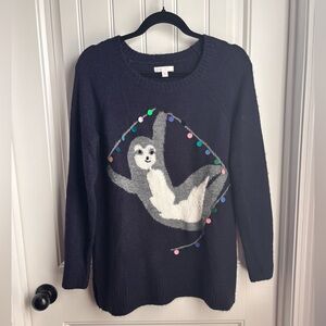 LC Lauren Conrad Navy Knit Sweater size M woman’s